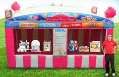 Carnival Treat Shop, Inflatable Treat Shop Rental, Concession Booth Chicago Rental
