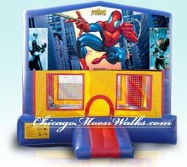 Spiderman Spider Man, Super Hero Bounce House Moon Jump Rental Chicago IL