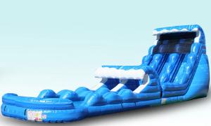 Chicago event rentals, Tsunami waterslide with slip and slide.