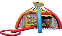 Junior World of Sports Chicago Party Rental. Inflatable interactive game.