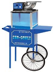 Chicago Snow Cone Machine Rental With Cart, and Supplies Chicago Illinois Rental