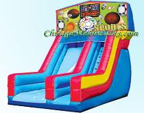 Sports Theme Inflatable Slide Rental Chicago IL, Bounce House Rentals